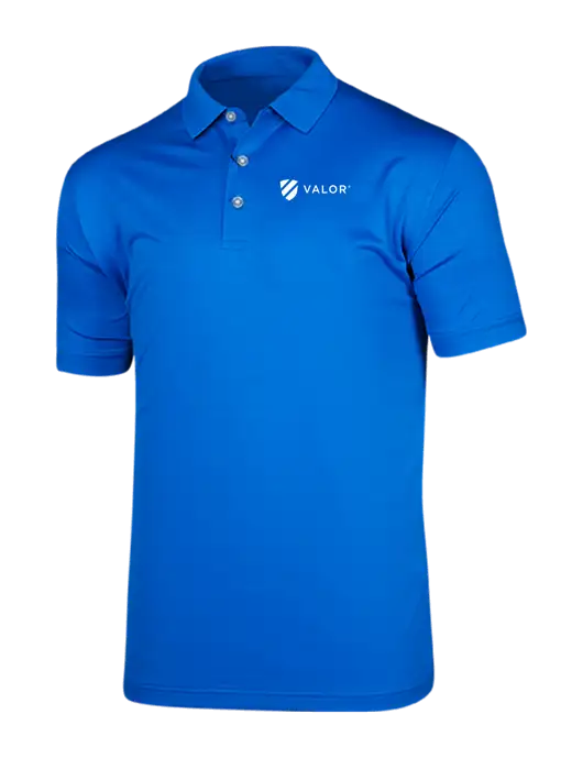 Callaway Vibrant Royal Blue Ventilated Polo w/Valor Logo