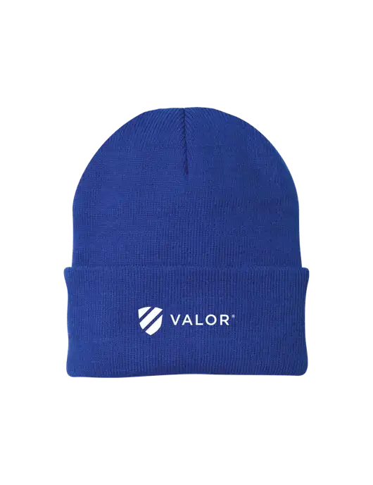 Royal Knit Cap w/Valor Logo