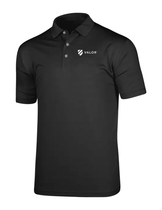 Callaway Vibrant Black Ventilated Polo w/Valor Logo