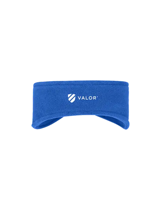Royal Stretch Fleece Headband w/Valor Logo