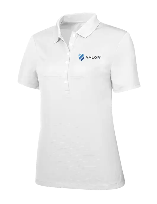 Callaway Womens Ottoman Bright White Polo w/Valor Logo