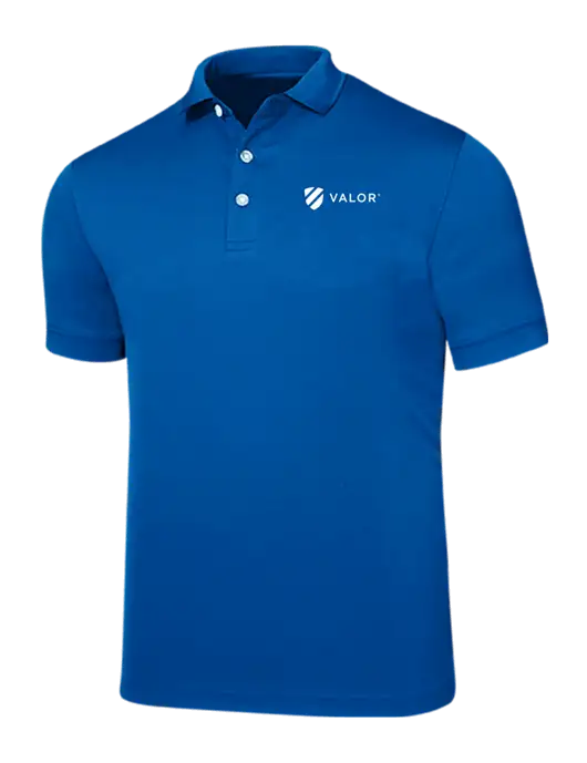 Callaway Ottoman Royal Blue Polo w/Valor Logo