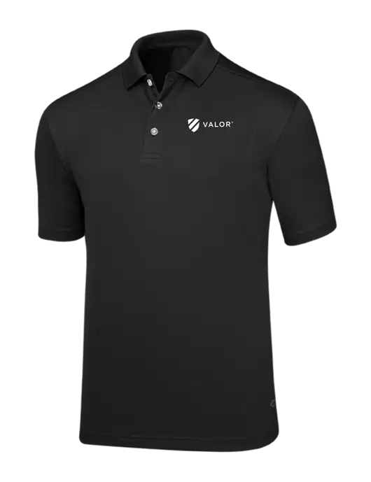 Callaway Core Black Performance Polo w/Valor Logo