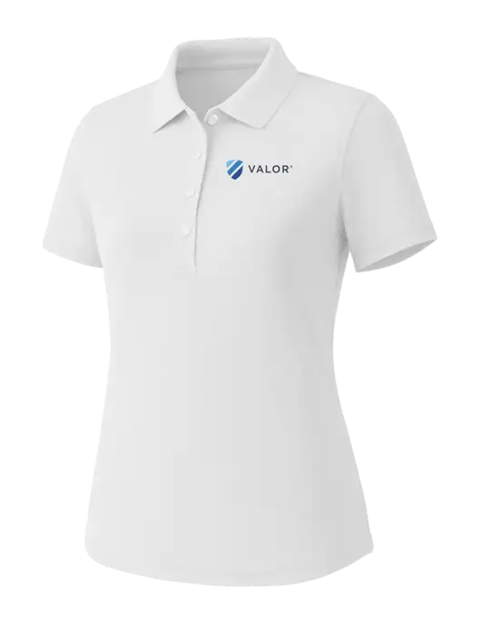 Callaway Womens Core Bright White Performance Polo w/Valor Logo