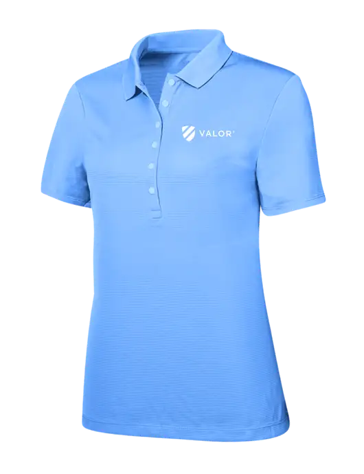 Callaway Womens Ottoman Light Blue Polo w/Valor Logo