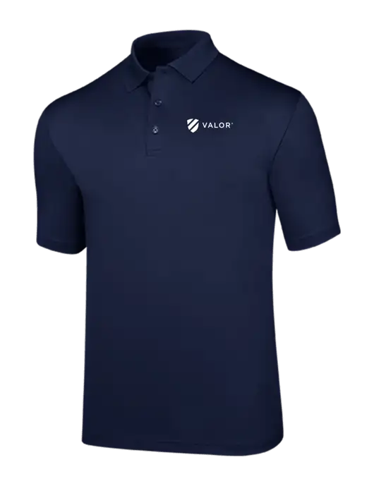 Callaway Opti-Dri Navy Chev Polo w/Valor Logo
