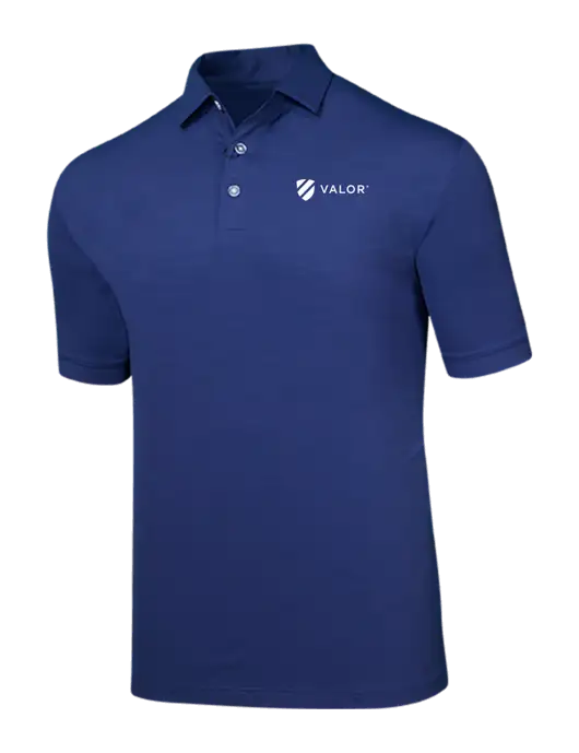 Callaway Navy Fashion Tonal Polo w/Valor Logo