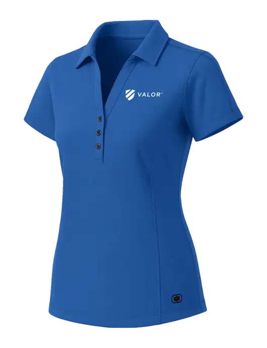OGIO Womens Royal Blue ONYX Polo w/Valor Logo