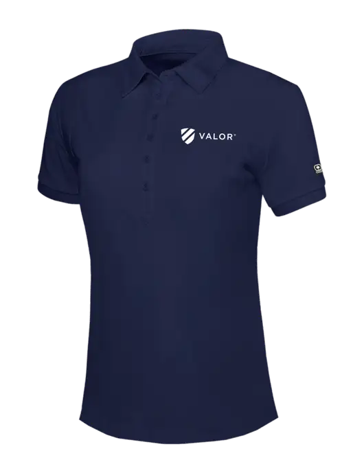 OGIO Womens Navy Jewel Polo w/Valor Logo