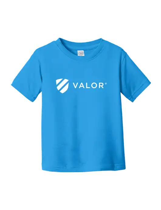 Rabbit Skins Cobalt Toddler Fine Jersey Tee w/Valor Logo