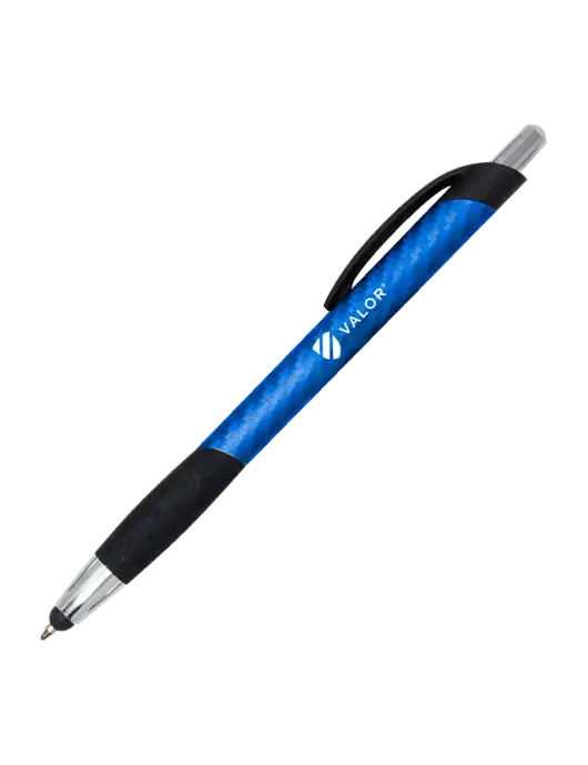 Sunray Blue Stylus Pen - Black Ink w/Valor Logo