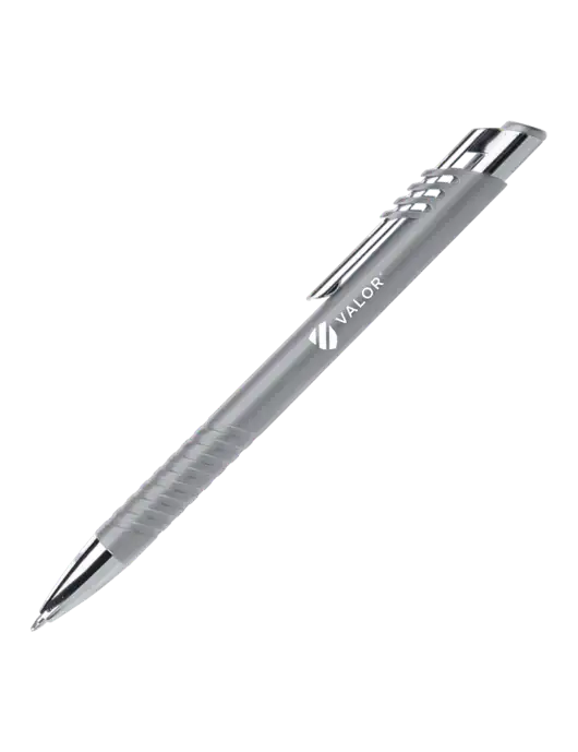 Schirhart Grey Pen - Black Ink w/Valor Logo