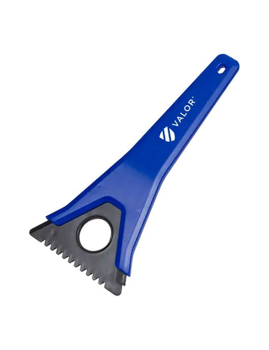 TriBlade Blue Windshield Scraper w/Valor Logo