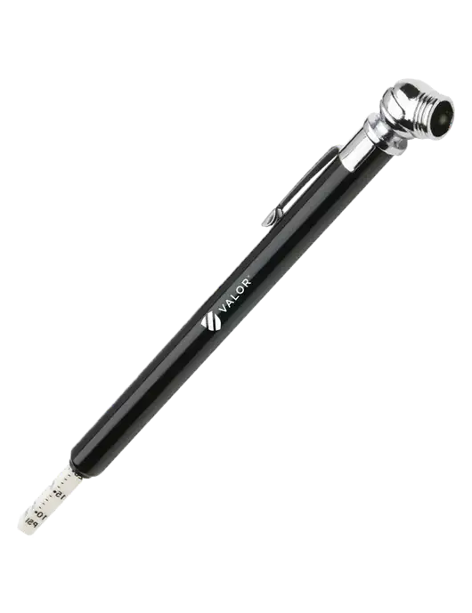 Quick View Black Tire Gauge w/Valor Logo