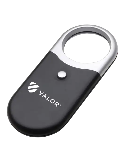 Compact Black Magnifier Light w/Valor Logo