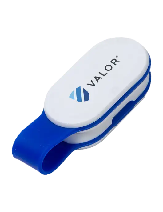Magna Clip Blue Personal Safety Light w/Valor Logo