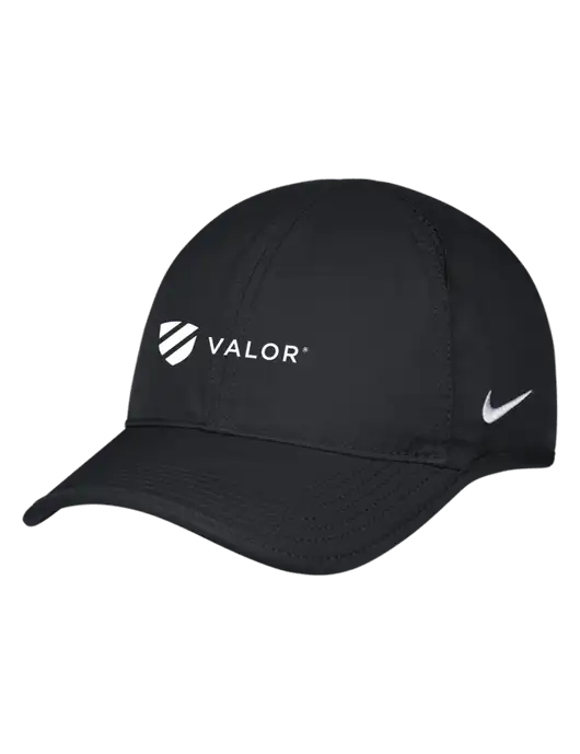 Nike Black Featherlight Cap w/Valor Logo