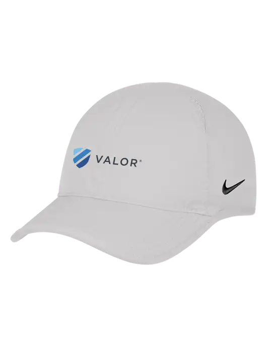 Nike White Featherlight Cap w/Valor Logo