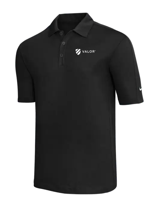 Nike Black Tech Sport Dri-FIT Polo w/Valor Logo