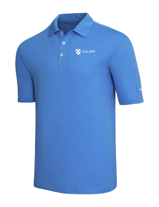 Nike Light Royal Blue Tech Sport Dri-FIT Polo w/Valor Logo
