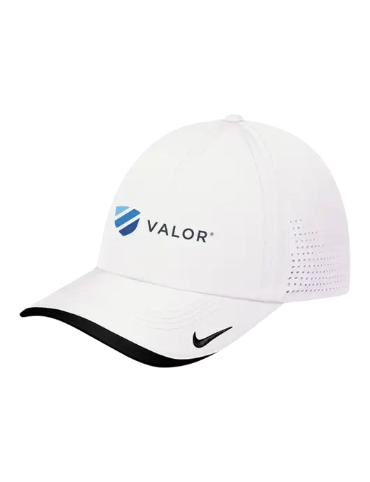 Nike White/Black Dri-FIT Perforated Performance Cap w/Valor Logo