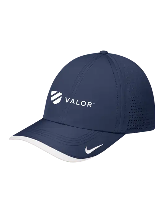 Nike Navy/White Dri-FIT Perforated Performance Cap w/Valor Logo