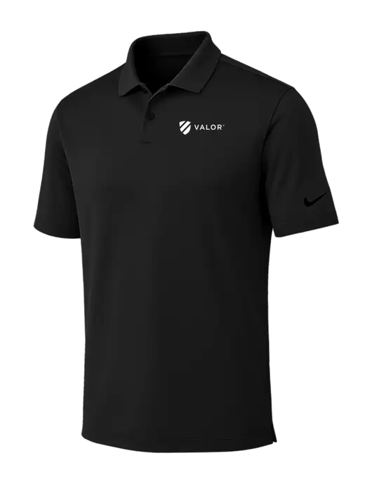 Nike Black Dri-FIT Vapor Polo w/Valor Logo