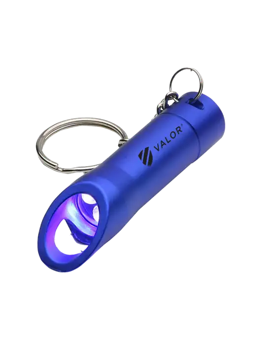 Royal Pocket LED Flashlight with Bottle Opener & Keychain w/Valor Logo