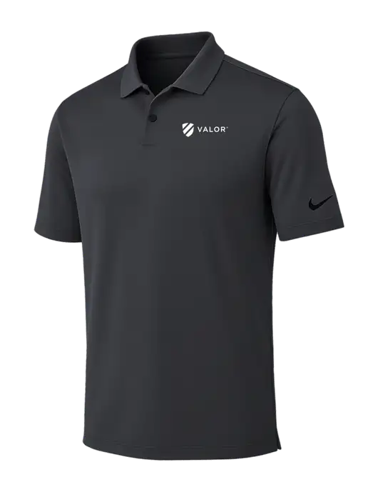 Nike Dark Grey Dri-FIT Vapor Polo w/Valor Logo