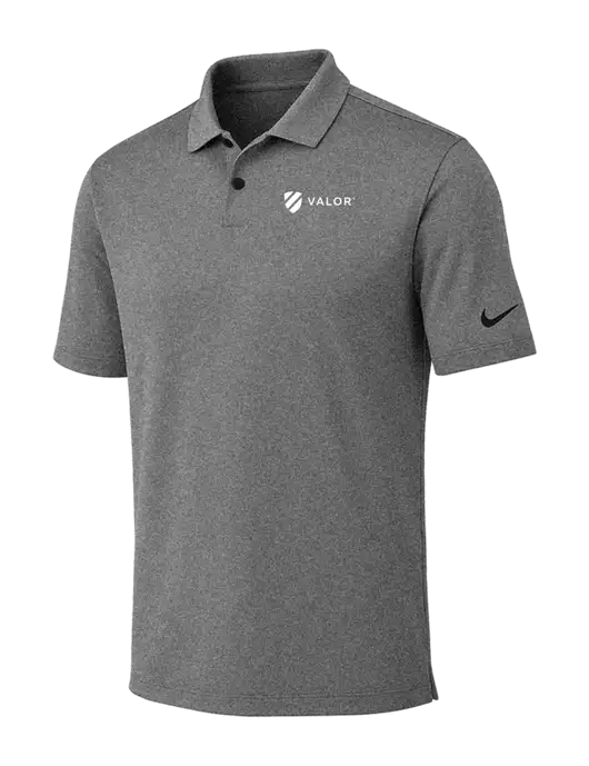 Nike Dark Grey Heather Dri-FIT Vapor Polo w/Valor Logo