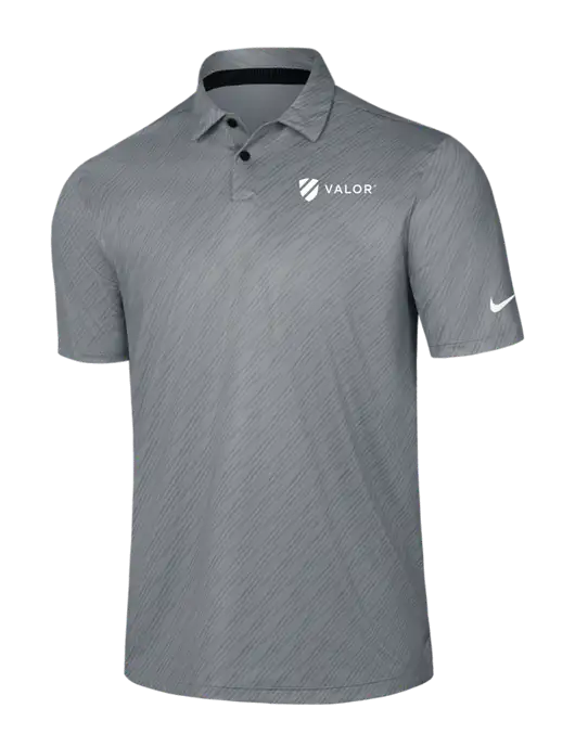 Nike Medium Grey Vapor Dash Polo w/Valor Logo