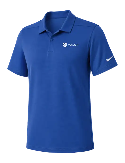 Nike Dark Royal Dry Essential Solid Polo w/Valor Logo