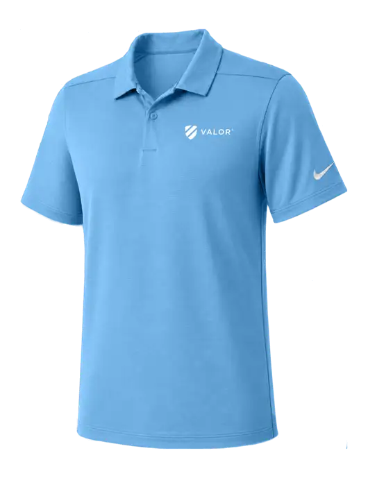 Nike Light Blue Dry Essential Solid Polo w/Valor Logo
