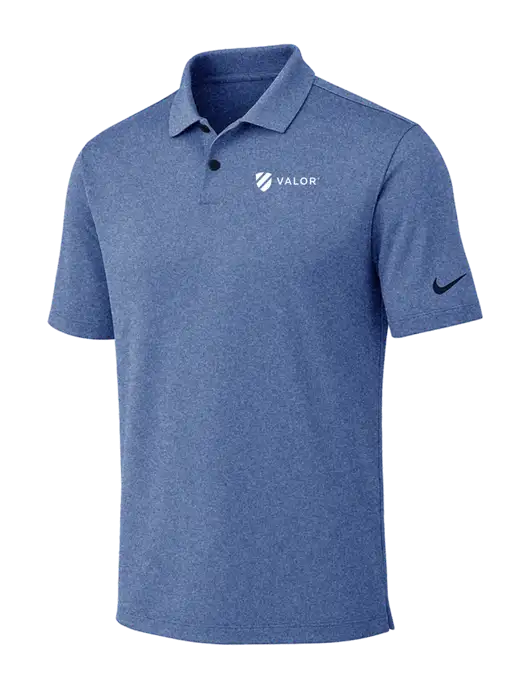 Nike Dark Royal Heather Dri-FIT Vapor Polo w/Valor Logo