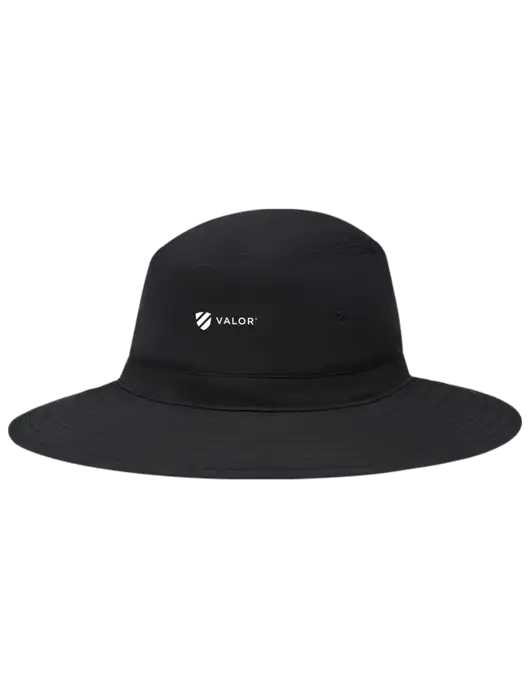 Black Booney Sun Hat w/Valor Logo