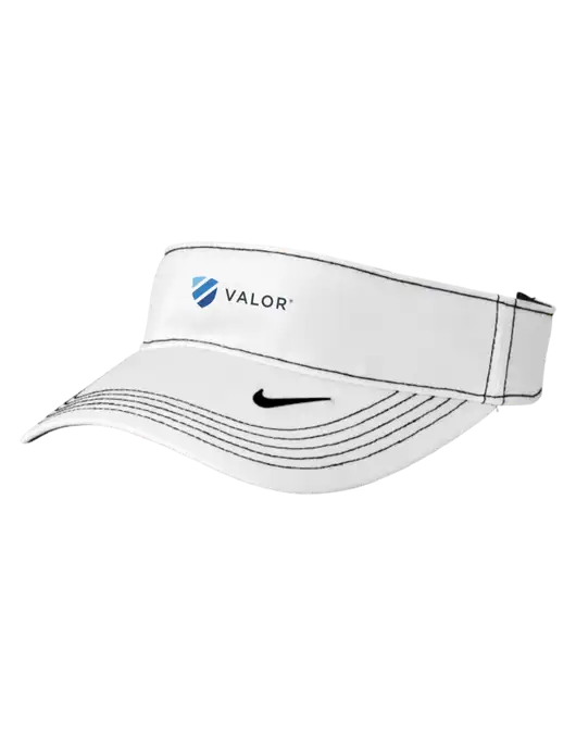 Nike White Dri-FIT Ace Visor w/Valor Logo