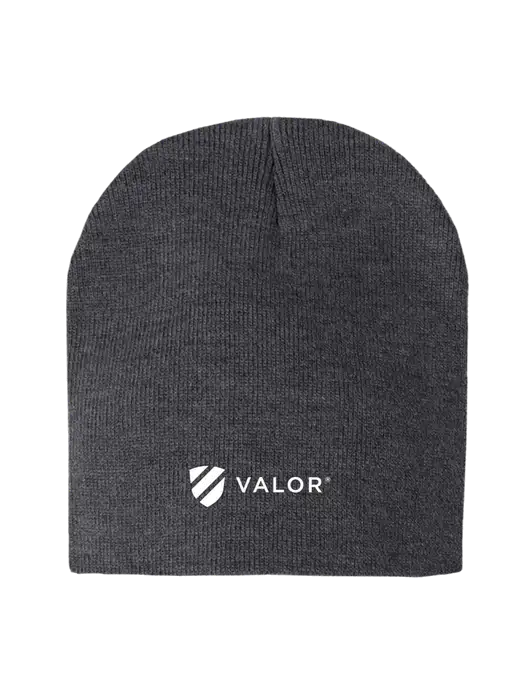 Charcoal Heather Element Knit Beanie w/Valor Logo