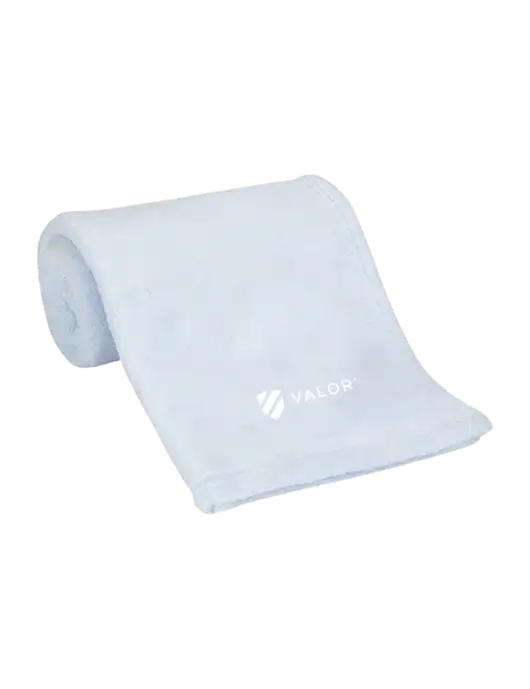 Blue Alpine Fleece Mink Touch Luxury Baby Blanket  w/Valor Logo