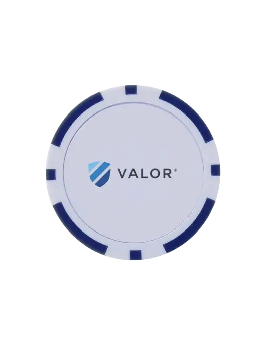 Dark Royal Poker Chip Ball Marker w/Valor Logo