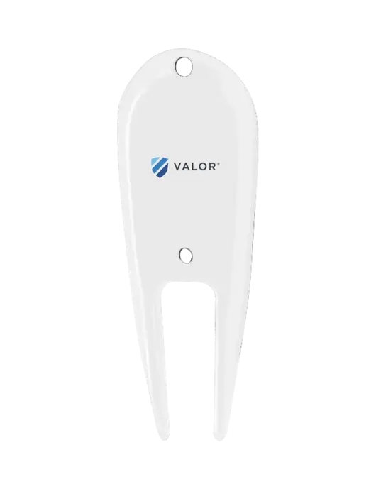 White Divot Tool w/Valor Logo