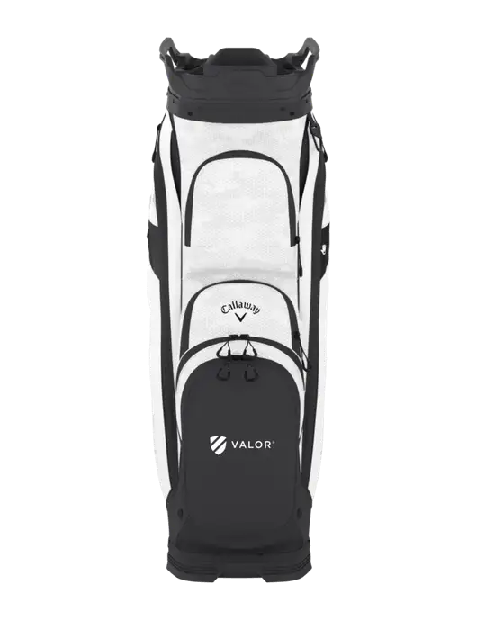 Callaway Org 14 Very Light Grey Camo/White Cart Golf Bag  w/Valor Logo