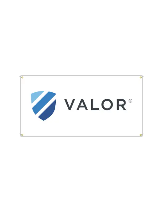 Vinyl Banner 72" x 36"  w/Valor Logo