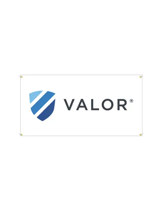 Vinyl Banner 48" x 24"  w/Valor Logo