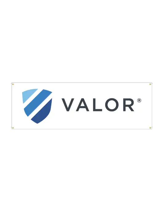 Vinyl Banner 72" x 24"  w/Valor Logo