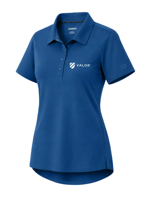 OGIO Womens Envision Light Navy Polo w/Valor Logo