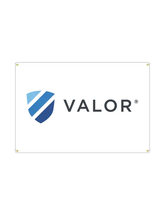 Vinyl Banner 72" x 48" w/Valor Logo