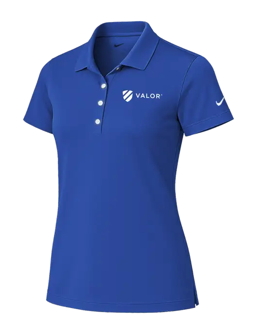 Nike Womens Royal Tech Basic Dri-FIT Polo
 w/Valor Logo
