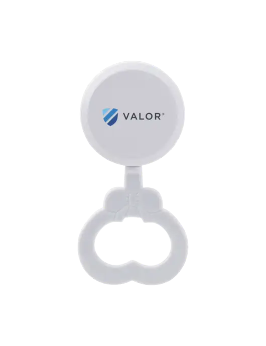 White Baby Rattle w/Valor Logo
