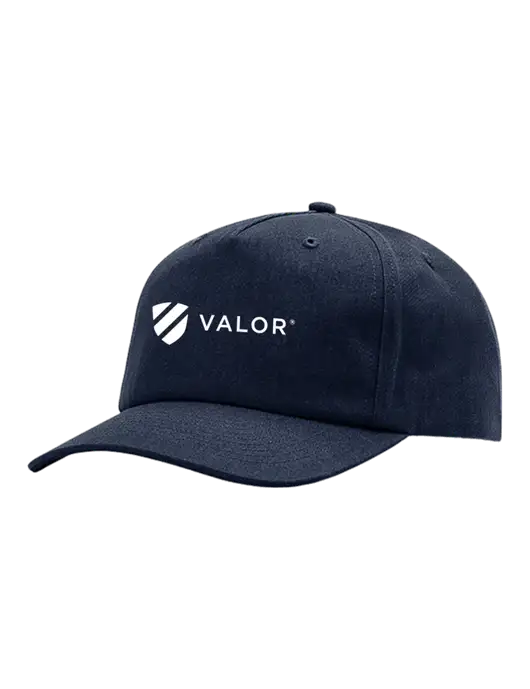 Richardson 5-Panel Navy Relaxed Gramps Cap w/Valor Logo